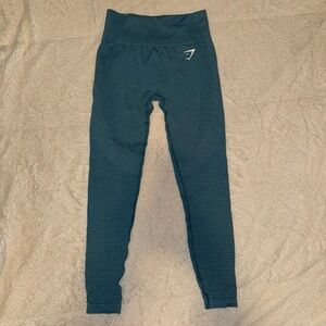 Tahoe Teal/ Marl Gymshark vital seamless 2.0 leggings size small